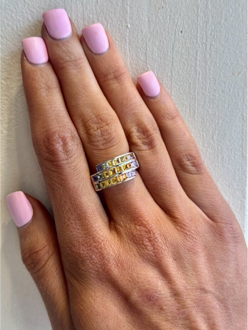 14K WHITE GOLD RING - Picture 2 of 9